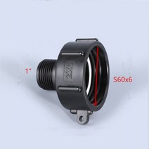 ibc탱크 IBC 물 탱크 피팅 60mm 거친 스레드 1 quot미세 감속기 커넥터 새로운 정원 호스 파이프 어댑터 개, [01] photo