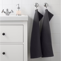 ikea 이케아 수건 코튼 호텔수건 코마사 SALVIKEN 살비켄 5 개 (70x40), 그레이 70x40 (5개) 1 세트