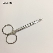 안과 수술 가위 10cm 스테인레스 스틸 실험실 화장품 가정용 패턴 길이 100mm 사용 연습, Curved 100mm