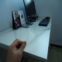 주니안 유리대용 투명매트 식탁매트 책상매트 데스크 pvc매트 테이블 커버 보호 방수 아스테이지 주문맞춤제작, 두께 2mm] 50cm X 10cm, 투명
