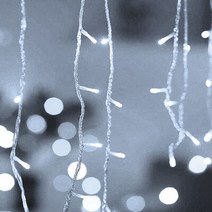 2023 크리스마스 화환 LED 커튼 아이시클 스트링 라이트 드룹 0.4-0.6m AC 220V 정원 거리 야외 장식 휴일 조명, [02] White, [01] EU 플러그