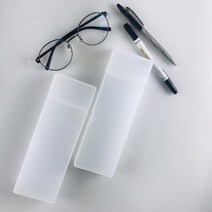 투명필통 반투명 플라스틱 대학생 펜슬케이스 10개, 대