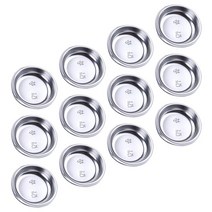 간장 소스 스텐 볼 도자기 종지 소스 접시 간장 일회용 미니 조미료 초밥 전채 그릇 둥근 컵 서빙 트레이, 01 Silver