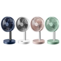 샤오미 SOBE 미니 탁상용 선풍기 다성능/USB충전/저소음/4단 풍력/자동 회전/4색 가능, 블루