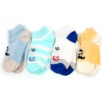 SS1811 컬러매치 해적수염 스니커즈 3족 (랜덤) 캐릭터 양말, 3호