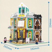 호환블럭 크리에이티브 엑스퍼트 뷰 쿠바 호텔 모델 모듈러 하우스 Moc 미니 빌딩 키트 블록 벽돌 엠포리, 06 2185Pcs-Mini Bricks