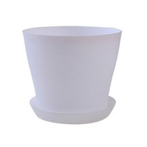 플라스틱화분 토분 화분 미니 플라스틱 식물 발코니 정원 가든, XL 1500ML, 하얀색