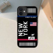 시카고밴더 보스턴 뉴욕 마이애미 시카고 비행 티켓 소프트 TPU 커버 폰 케이스 Apple IPhone 11 Pro XS MA, 01 a1_05 for 12 Pro Max