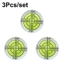 35pcs 32mm 수평 버블 레벨 고정밀 라운드 버블 환경 황소 아이 스피릿 레벨 미니 원형 측정 키트, 녹색-5pcs