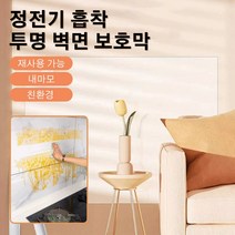 정전기 흡착 보호막 벽면 보호필름 무점착 오염방지 보호필름, 0.6*3m, 정전기 흡착 보호막 *2
