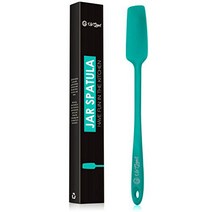 Silicone Jar Spatula | 600F Heat Resistant Non-Stick Rubber Scraper | Perfect for Jars Smoothies B, 1, Teal