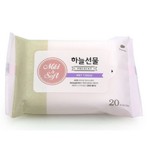 하늘선물 미니 물티슈, 20매, 3팩