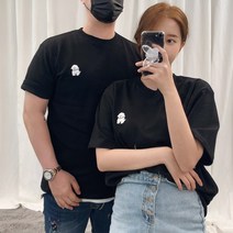 VANANA2 댕댕이 라운드 커플 오버핏 반팔 여름 봄 가을 티셔츠