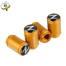 자동차 스타일링 휠 타이어 밸브 캡 커버 닛산 Tiida Qashqai Leaf Altima Juke Note Pathfinder 350Z 370Z 림 스티커, [05] Yellow