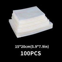 음식물 처리기 쓰레기 냉장고 식품에 대한 진공 가방 100 개몫 bpa-free 식품, 15-20cm 100pcs