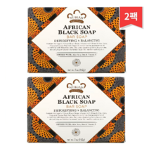 Nubian Heritage 아프리카 블랙 바 솝 142g(5oz), 2개