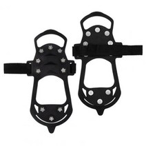 아이젠 체인아이젠 등산용 1쌍 아이스 스터드 신발 그립 부식 방지 실리콘 10 손톱 스노우 크램폰 스트랩, 01 M