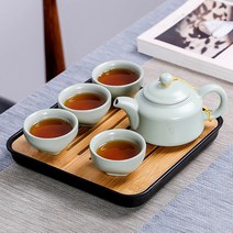 BEST 다기트레이 티앤차 정사각 차판 찻상 다도 퇴수기, 단품