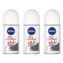 니베아 데오드란트 롤온 드라이 컴포트 롤온타입, 50ml, 3개