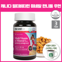캐나다 멀티비타민 미네랄 판토텐산캴슘 만니톨 종합 비타민 20대 60대 전연령 여자 여성