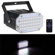 외계인 48 led rgb uv 화이트 스트로브 조명 디스코 dj 파티 휴일 크리스마스 음악 클럽 사운드 활성화 플래시 무대 조명 효과, 하얀, au 플러그, 1개
