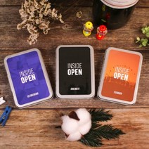 INSIDE OPEN 아이스브레이킹 질문카드 40 퀘스천카드, 주황／틴에이저