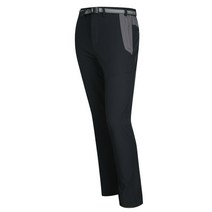 남성 간절기 데일리 배색 무지 스판 등산 바지 HS-PTAM-WF22-검정