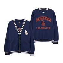 [국내정품]MLB 엠엘비 바시티 가디건 LA Navy