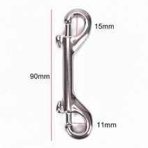 볼트스냅 스쿠버 다이빙 장비 용품 스냅 스테인레스 스틸 에그 빠른 링크 Carabiner 더블 엔드 65mm 90mm 100mm 110mm 훅 클립
