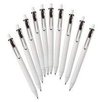 Mitsubishi Pencil Gel Ballpoint Pen Uniball One 0.38 Brown Black 10 Hako UMNS38.22, 1개, 상품명참조