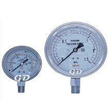 오일충만식 압력계 오일게이지 측정 압력 100파이 1kg, 100파이350kg, 1개