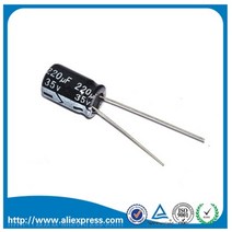 50PCS 전해 커패시터 35 V 220 UF 크기 8*12MM / 알루미늄, 한개옵션0