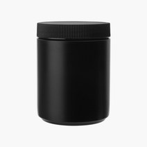 검정 분말 통 600ml 낱개 크림 화장품 공병 플라스틱 HDPE 친환경 파우더 용기