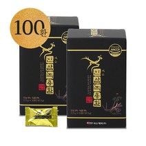 익수제약 익수 인삼 녹용환 2통 (총 100환) 녹용 300mg 녹용단 침향환 침향단, 단품없음,선택완료, 50개, 3.75g