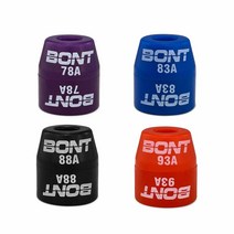 Bont 스케이트 - 교체용 탑 콘 또는 하단 배럴 쿠션 부싱 - 쿼드 롤러 스케이트 더비 플레이트 - 미국 제조 (93A 레드 하단 배럴 쿠션 (8개)), 단일사이즈