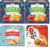 청우 그랑쉘사과 2개 + 얼그레이자몽 1개 + 찰떡쿠키오리지날1개 총 4개, 190g