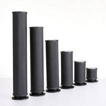 높이조절 알루미늄 만능 가구다리 블랙 발통 받침, 200mm