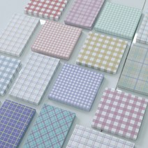 갓샵 체크 떡메 떡메모지 16type 다꾸 메모지 메모패드, 문라이트