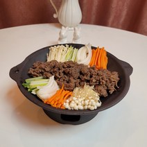 직화 내열 냄비 팬 수육 전골 도자기 미니화로 찌개 접시, 1) 매트 블랙 내열도자기팬 1호