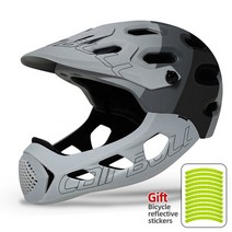 자전거헬멧 인라인스케이트 전동킥보드 전기자전거 cairbull 풀 페이스 사이클링 남자 산악 스포츠 안전 모자 여자 mtb 모자 라이트 일체형 헬멧, 회색, m-l(56-62)cm