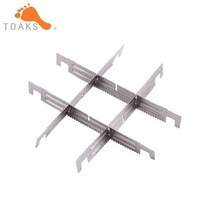 캠핑 화목난로 펠렛난로 펠릿 장작난로 Toaks-티타늄 나무 스토브 크로스 스탠드 미니 초경량 휴대용 랙 하, 02 4 pcs