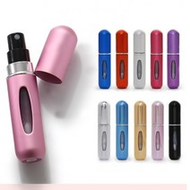 휴대용 예쁜 향수 공병 용기 스프레이 플라스틱 펌핑 펌프통 케이스 샘플용 미니 여행용, 향수공병, 샤인블랙