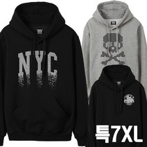 코코쉘 UAP 초빅 7XL 검정 그레이 빅사이즈 후드티 남자 오버핏 특대 큰옷 국내생산 겨울 가을 긴팔티