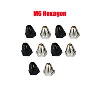 모터 추천 차량 10pcs 브러시리스 모터 프로펠러 M5 / 캡 너트 고정 어댑터 5CW DJI 2212 Emax 예비 부품, 03 M6 Hexagon