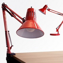 레드 클램프 스탠드 집게형/10W LED 전구색(노란빛), 색상