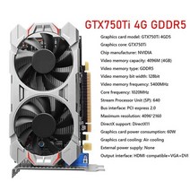 그래픽카드 비디오카드 최신 gtx 960 950 750ti 650ti 550ti tarjeta grafica 1g1.5g2g3g4g6g8g 128bit ddr5 게임용 (팬, 협력사, gtx750ti 4g d5