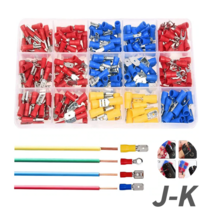(제이케이) PG신주압착 터미널 280pcs 세트 커넥터 전선 압착 단자 황동, 1세트