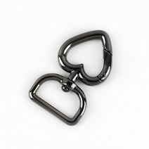 5/10/20Pcs 20mm 금속 가방 버클 Carabiner 방아쇠 스냅 클립 후크 키 체인 웨빙 스트랩 벨트 걸쇠 DIY 하드웨어 액세서리, 20mm-20Pcs, GunBlack