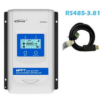 epever duoracer mppt 10a 20a 30a 태양열 충전기 및 방전기 컨트롤러 12v 24v auto dual battery regulator for rv campe, USB가있는 컨트롤러, DR2210N-DDB 20A, 12v 24v 자동, 1개