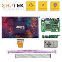 라떼판다 srjtek 7quot 인치 lcd 디스플레이 화면 800480 v.1 모니터, 없음